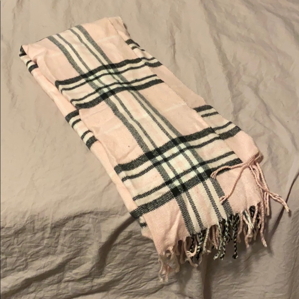 Pink black and white scarf!